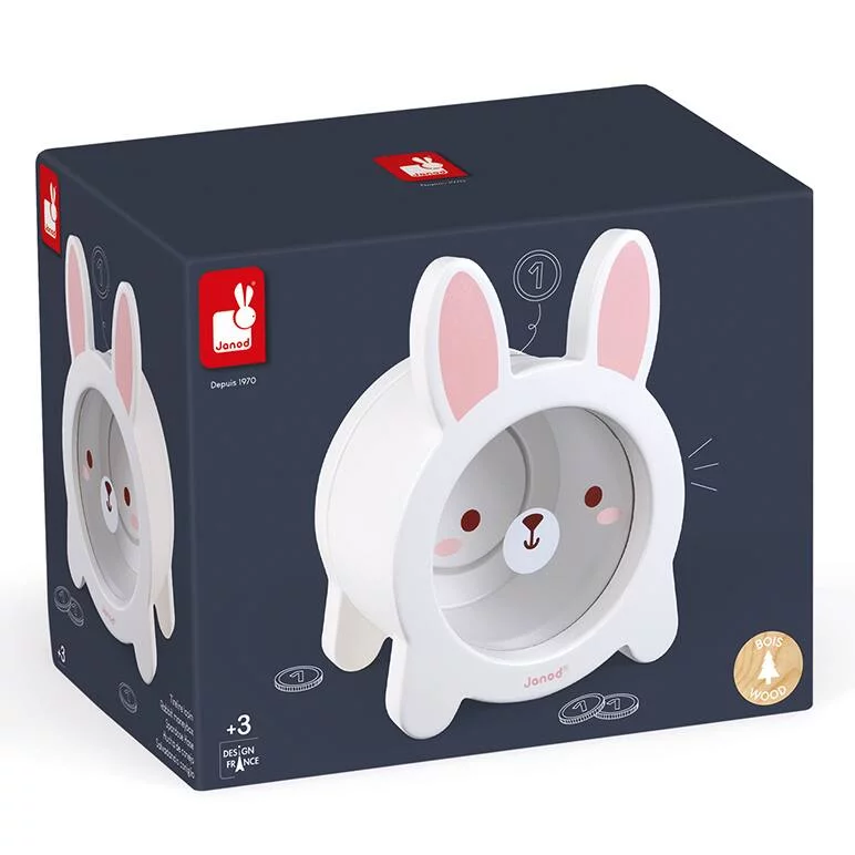 TIRELIRE LAPIN - EN BOIS
