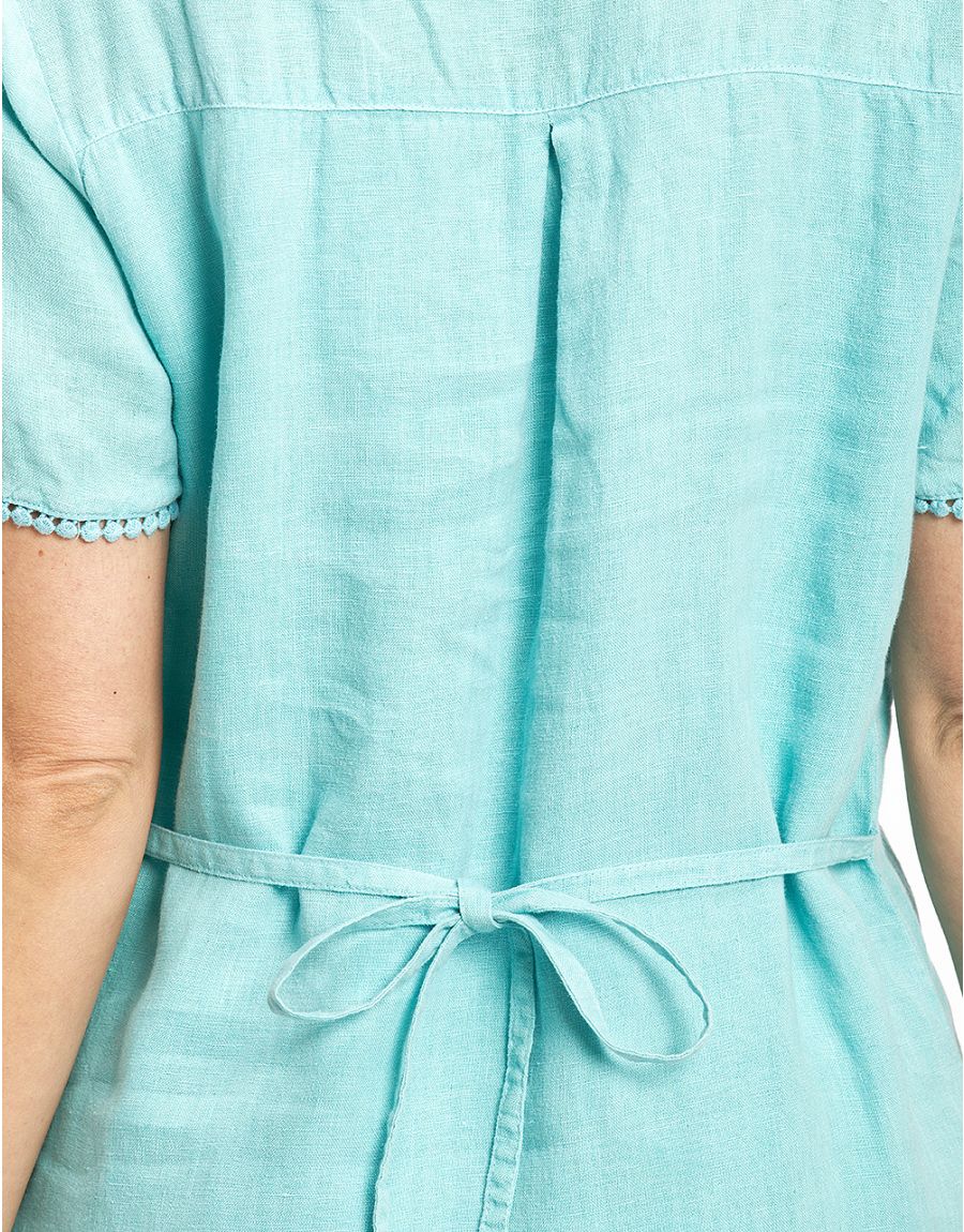 Robe 100% LIN menthe