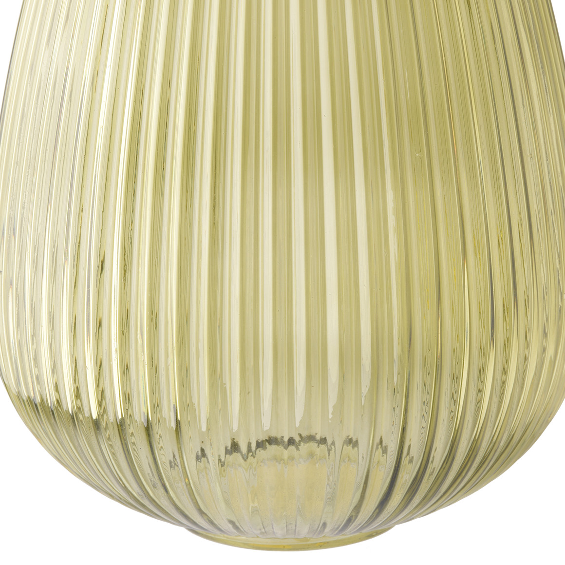 My Home Große Vase in geriffelter Optik hellgrün
