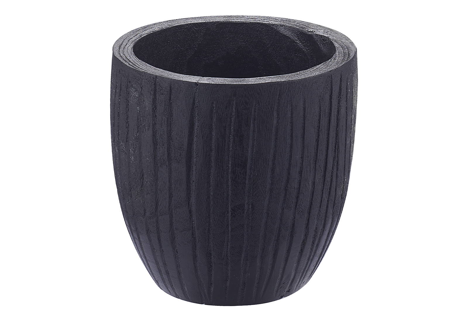 Nery urne/potteskjuler Sort tre Ø20 H21 cm