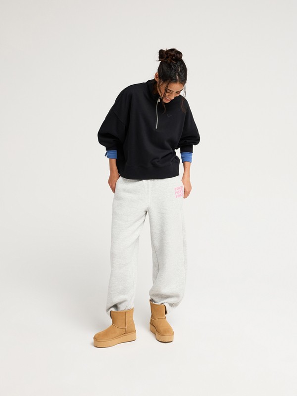 Everfree Sweat col montant Noir Femme