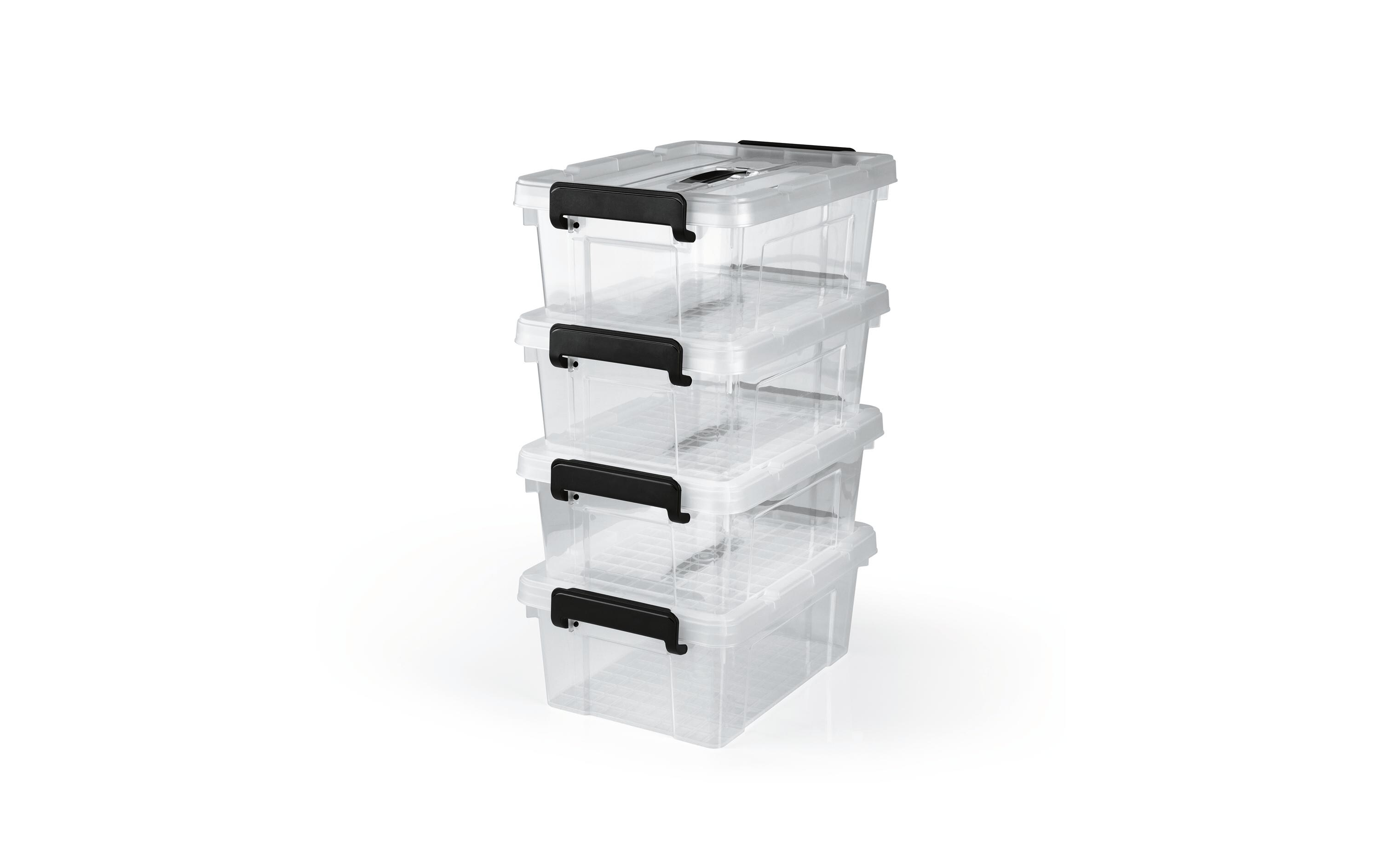 Aufbewahrungsbox Set 41.7 x 29.5 x 16.8 cmViererset Kunststoffboxen