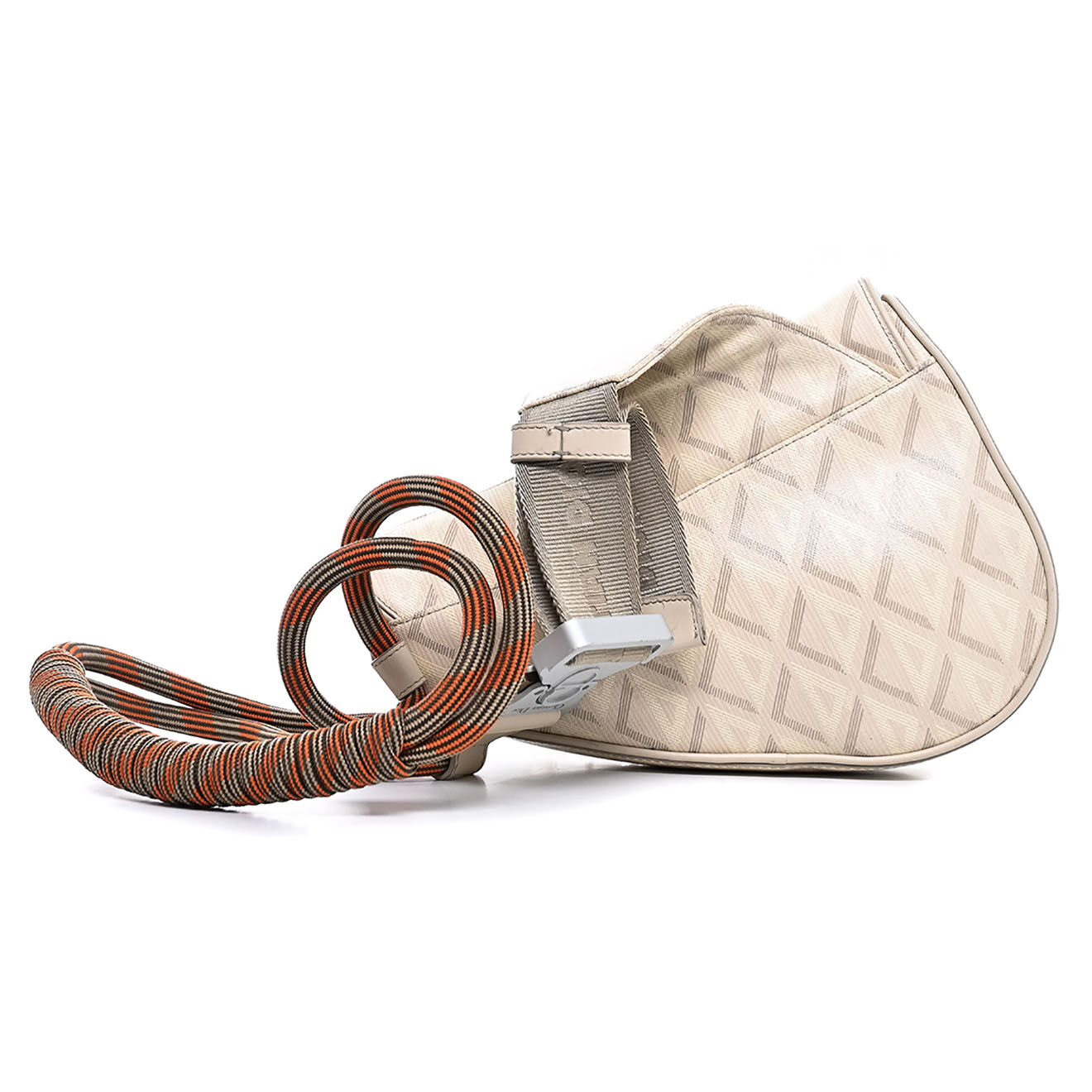 Dior Sac bandoulière Saddle en Cuir et Corde CD Diamond beige - Très bon état - L.27 cm