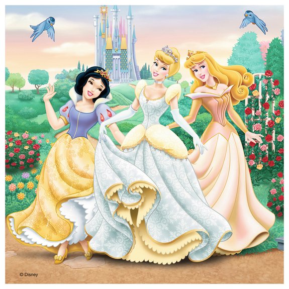 Puzzles 3x49 pièces - Rêves de princesses  Princesses
