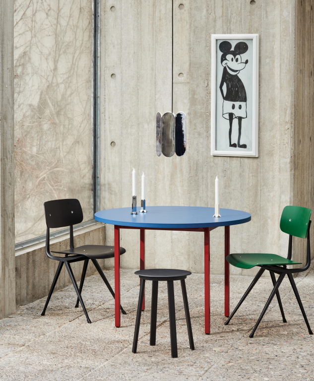 Hay Two-Colour tafel 120 mint groen, ivoor onderstel