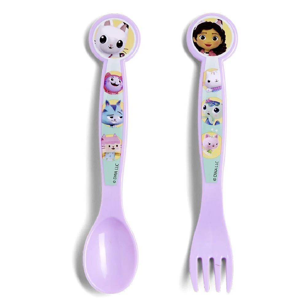 Couverts en plastique pour enfant Gabby et la Maison Magique