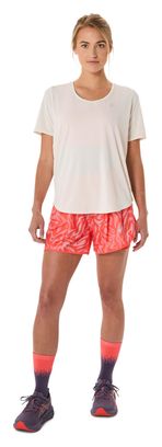 Short 2-en-1 Asics Road All Over Print 3.5in Corail Femme