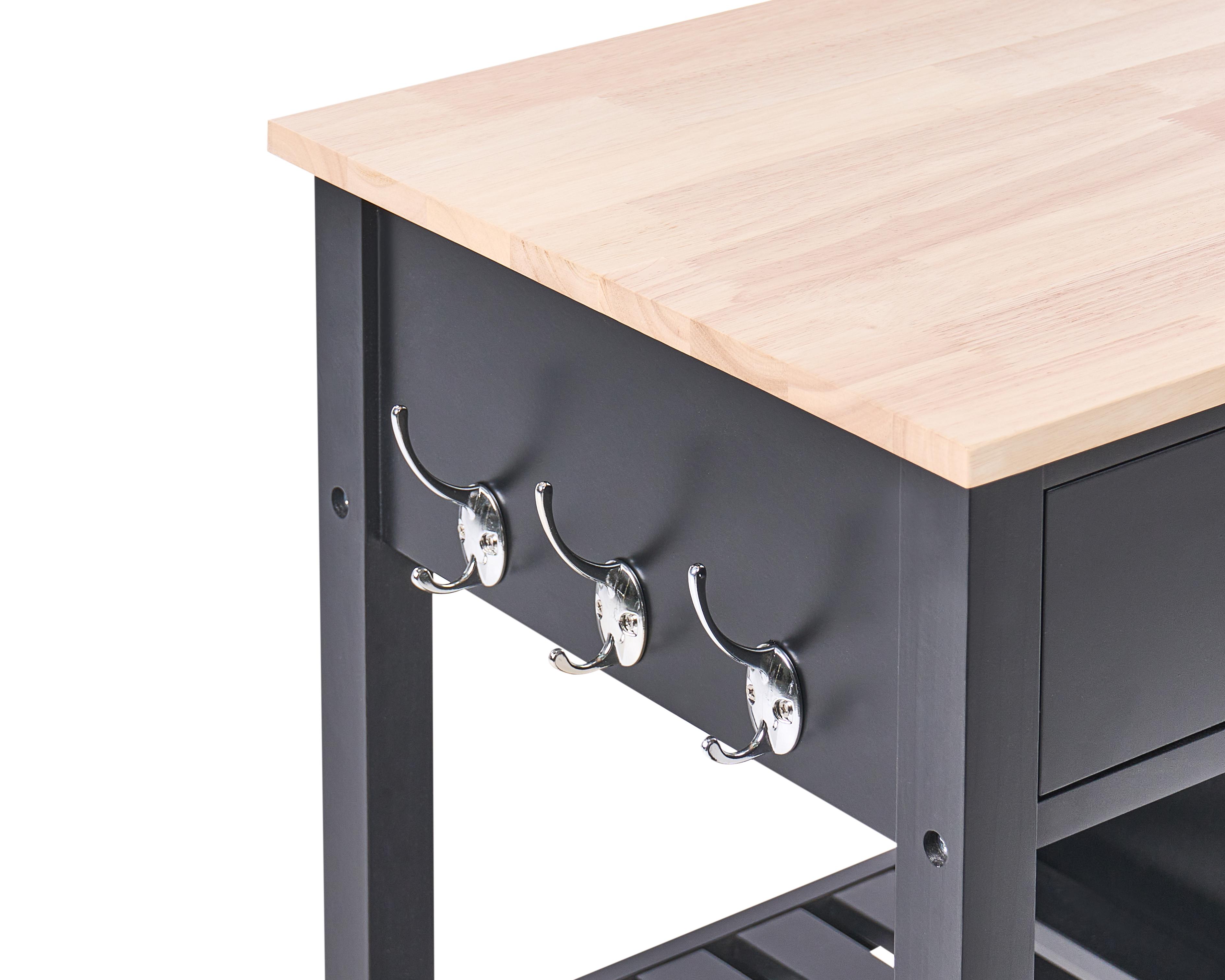 Keukentrolley GENOA Zwart