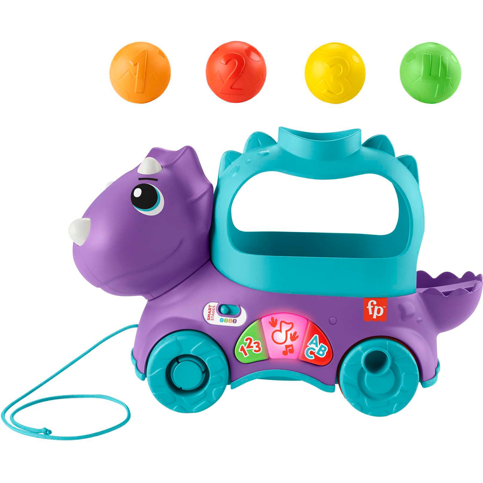 Mattel Geschicklichkeitsspiel Bällespaß Nachzieh-Dino