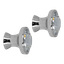 Knott, krystall 2-pk Ø30 mm
