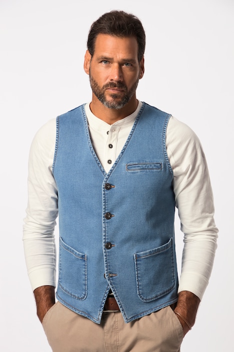 Jeansweste FLEXNAMIC®, V-Ausschnitt