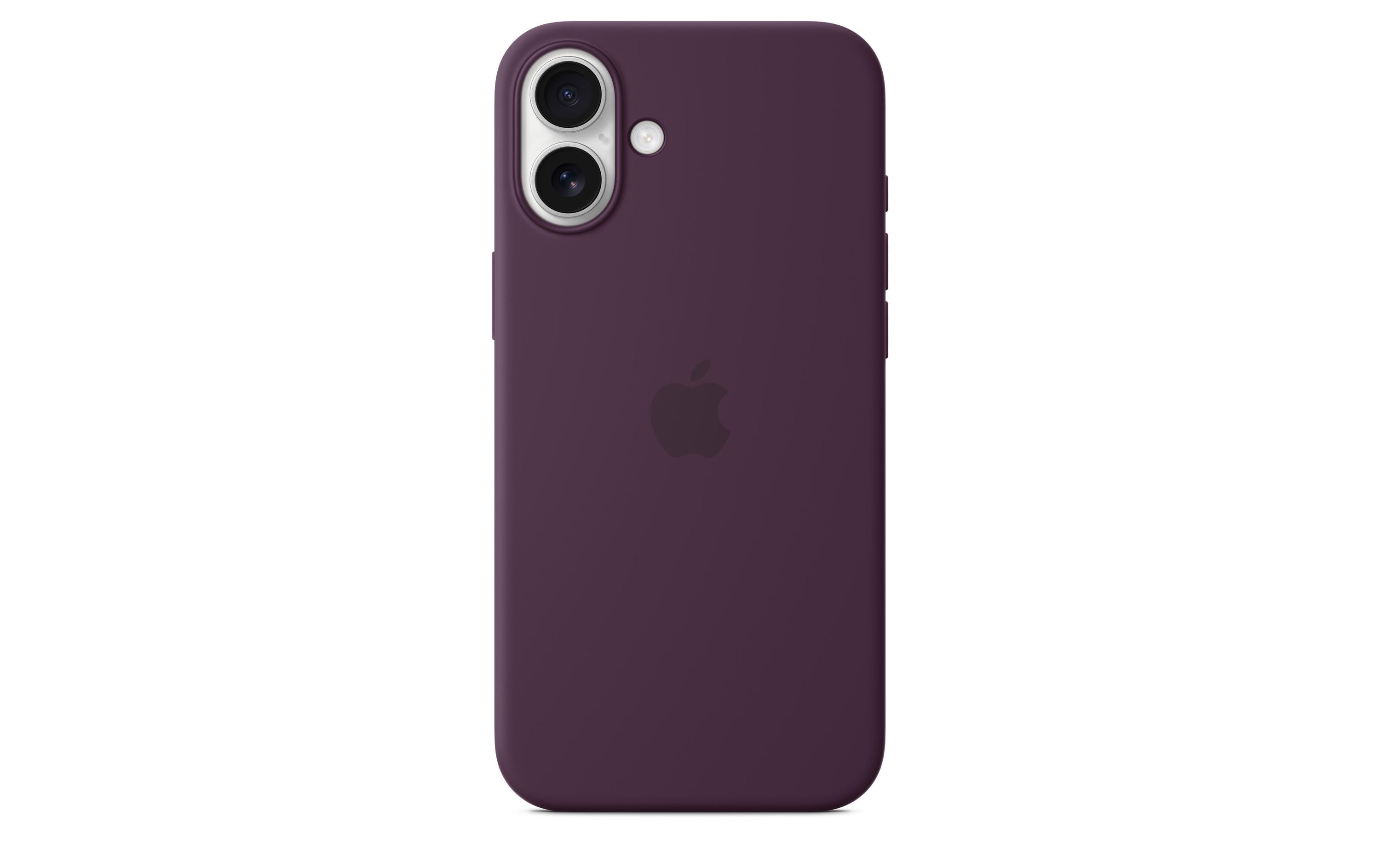 Silicone Case mit MagSafe iPhone 16 Plus PflaumeSilikon-Backcover mit «MagSafe» für das Apple iPhone 16 Plus