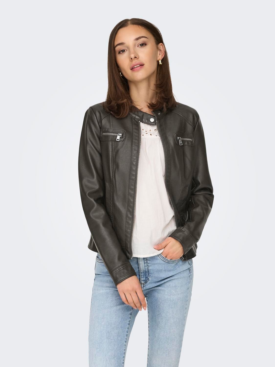 ONLBANDIT Kunstlederjacke Chocolate Torte