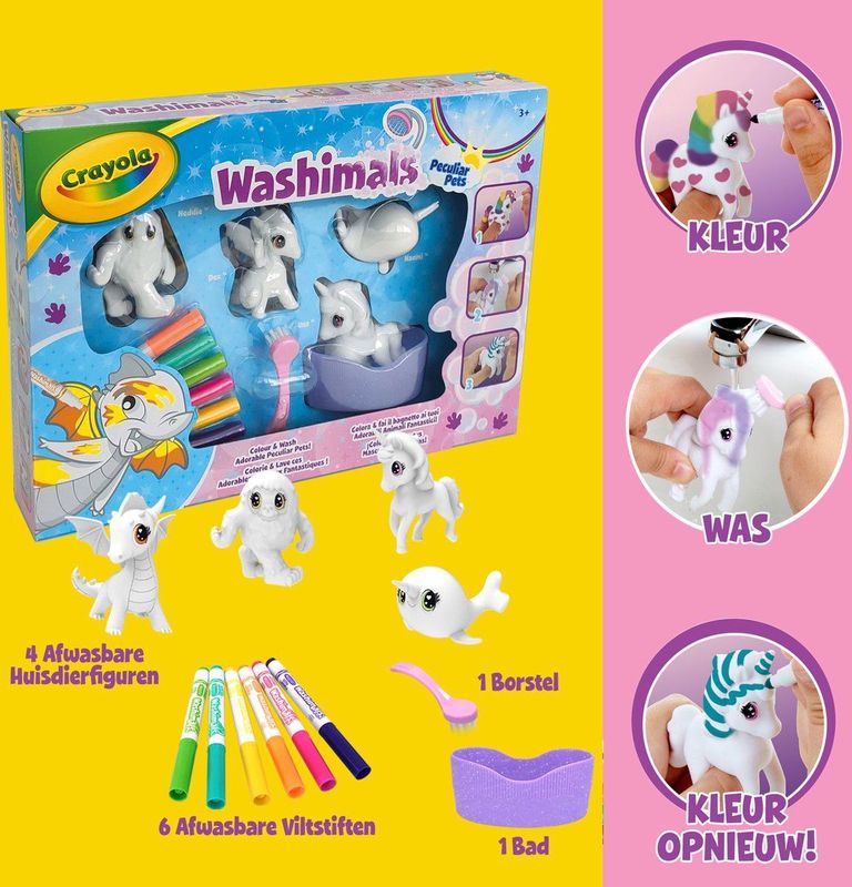 Crayola - Washimals - Hobbypakket - Fantasiewezens Set Voor Kinderen