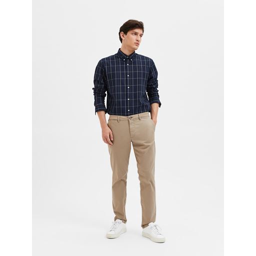 Selected Homme Miles Flex Bukser, Greige, W33/L34