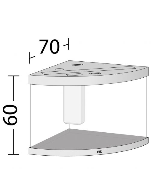 Juwel Aquarium Trigon 190 Led 70x70x60 cm - Aquaria