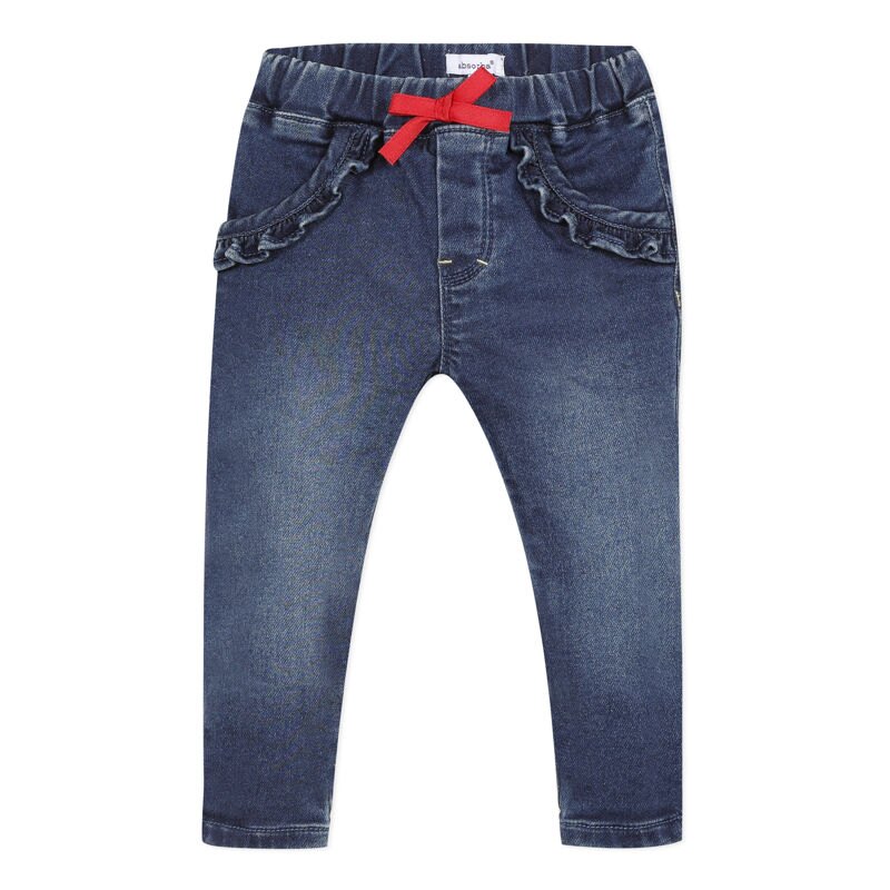Pantalon knitlook bleu marine bébé fille Absorba Aucune nuance