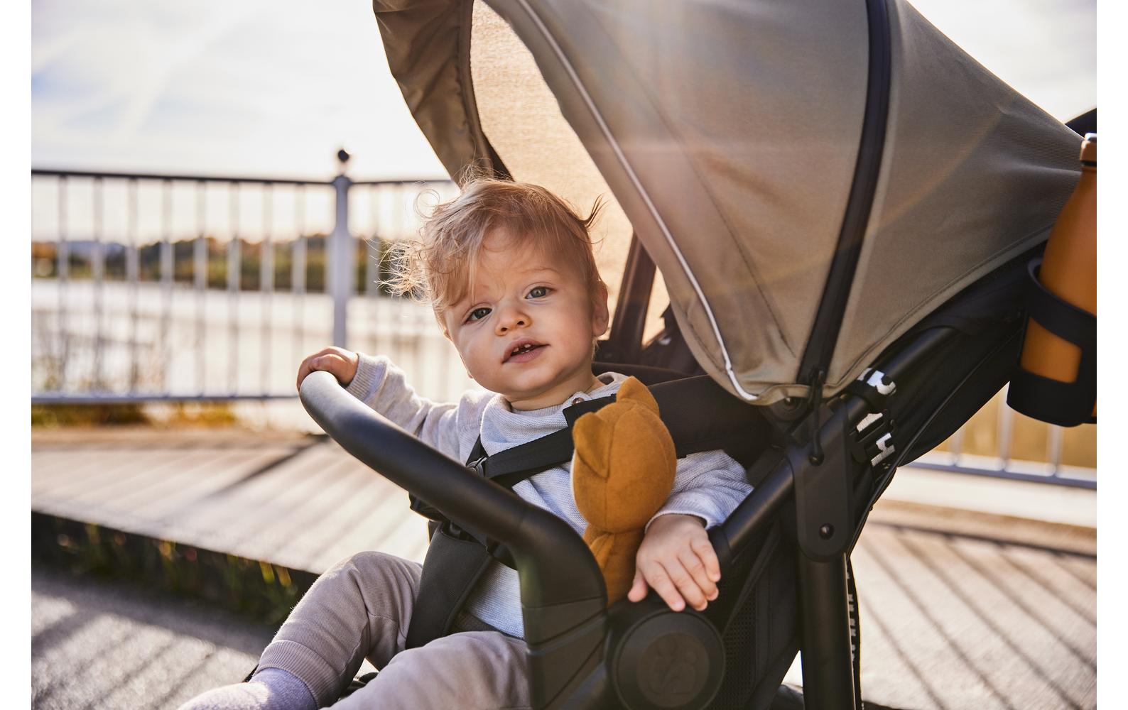Buggy Runner 3 Olive<br>Robuster Kinderwagen für fast jedes Gelände