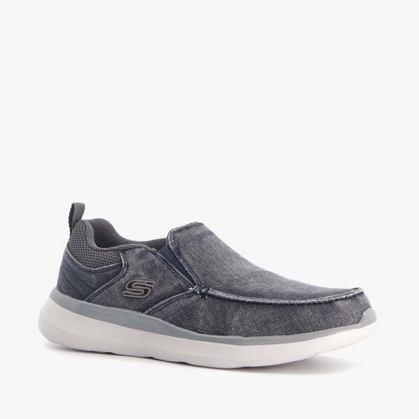 Skechers Delson 2.0 Larwin heren instappers blauw