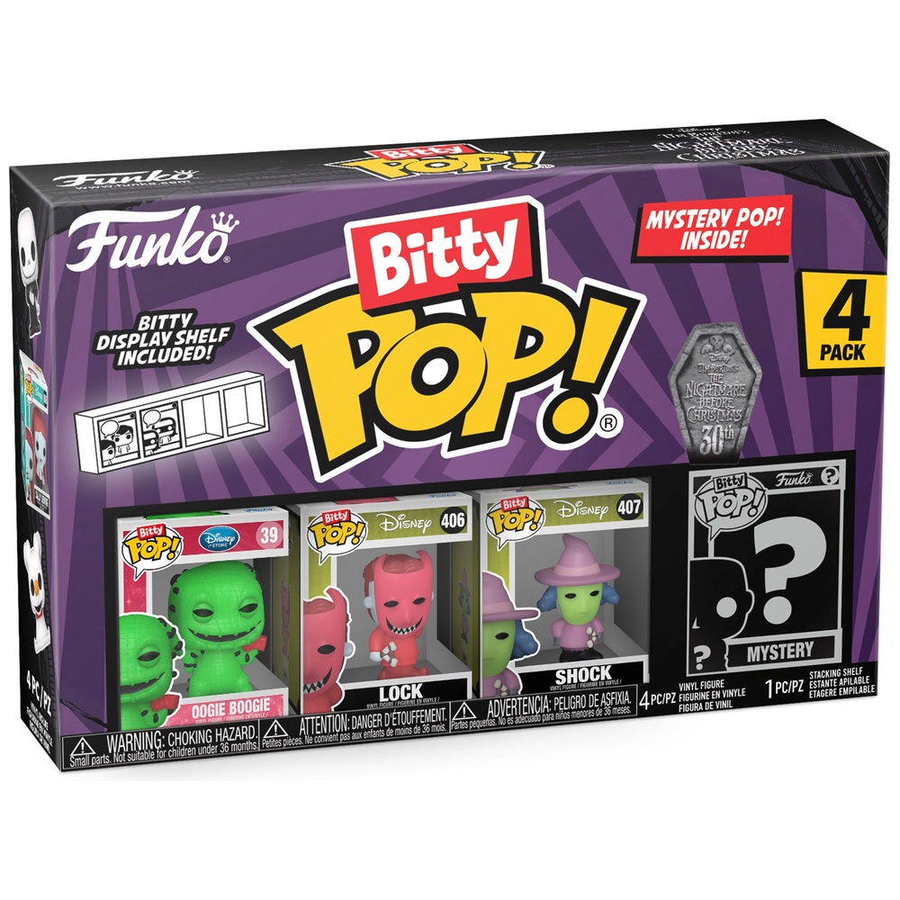 222453001- POP! Vinyl: Bitty POP! The Nightmare Before Christmas - Oogie Boogie 4er-Pack Sortiment