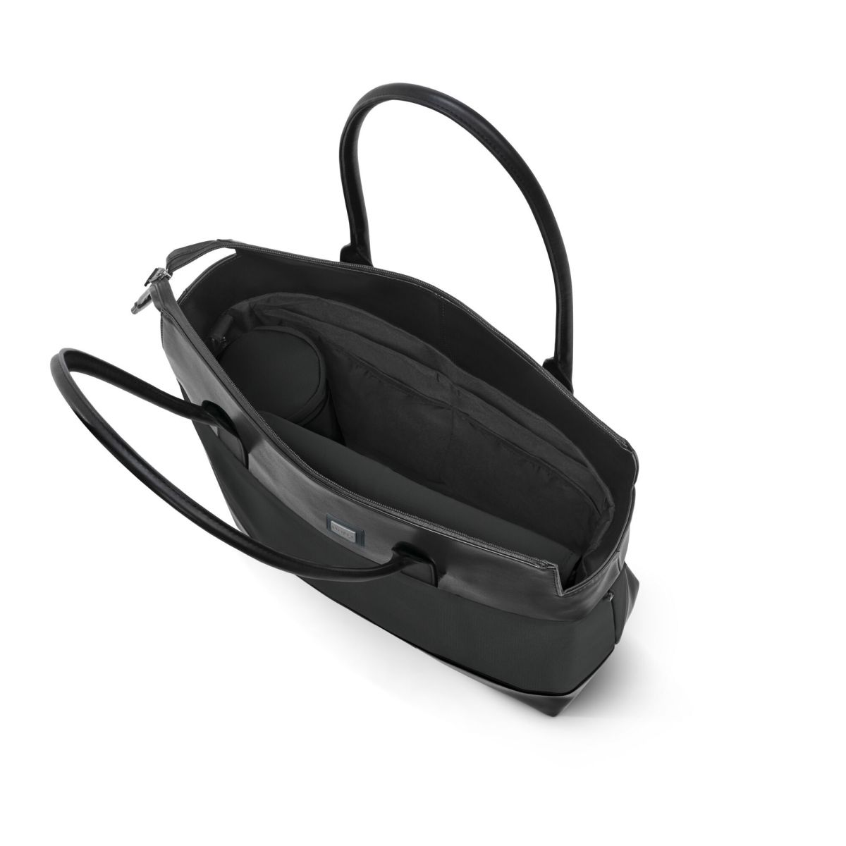 Sac à langer tote - Black - Ecru
