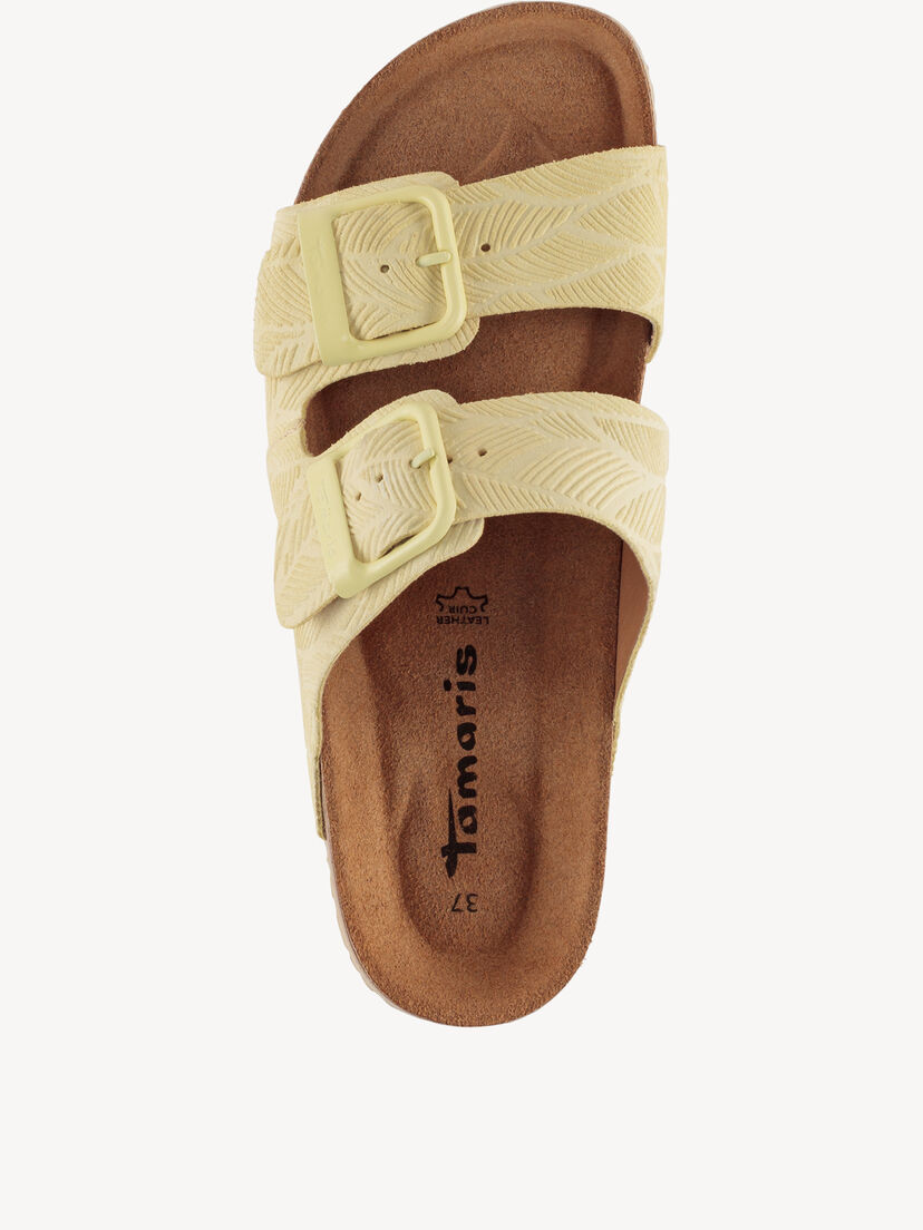 Leren Slipper - geel