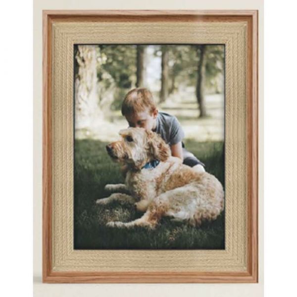 DKD Home Decor Moldura de Fotos Natural Madeira MDF (26,5 x 2 x 32 cm) - S3034839