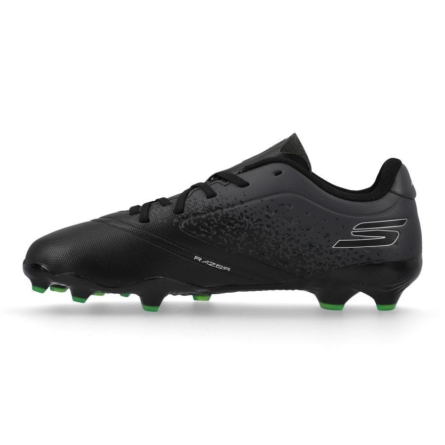 Skechers Razor 1.5 FG Evergreen - Noir/Argenté Enfant
