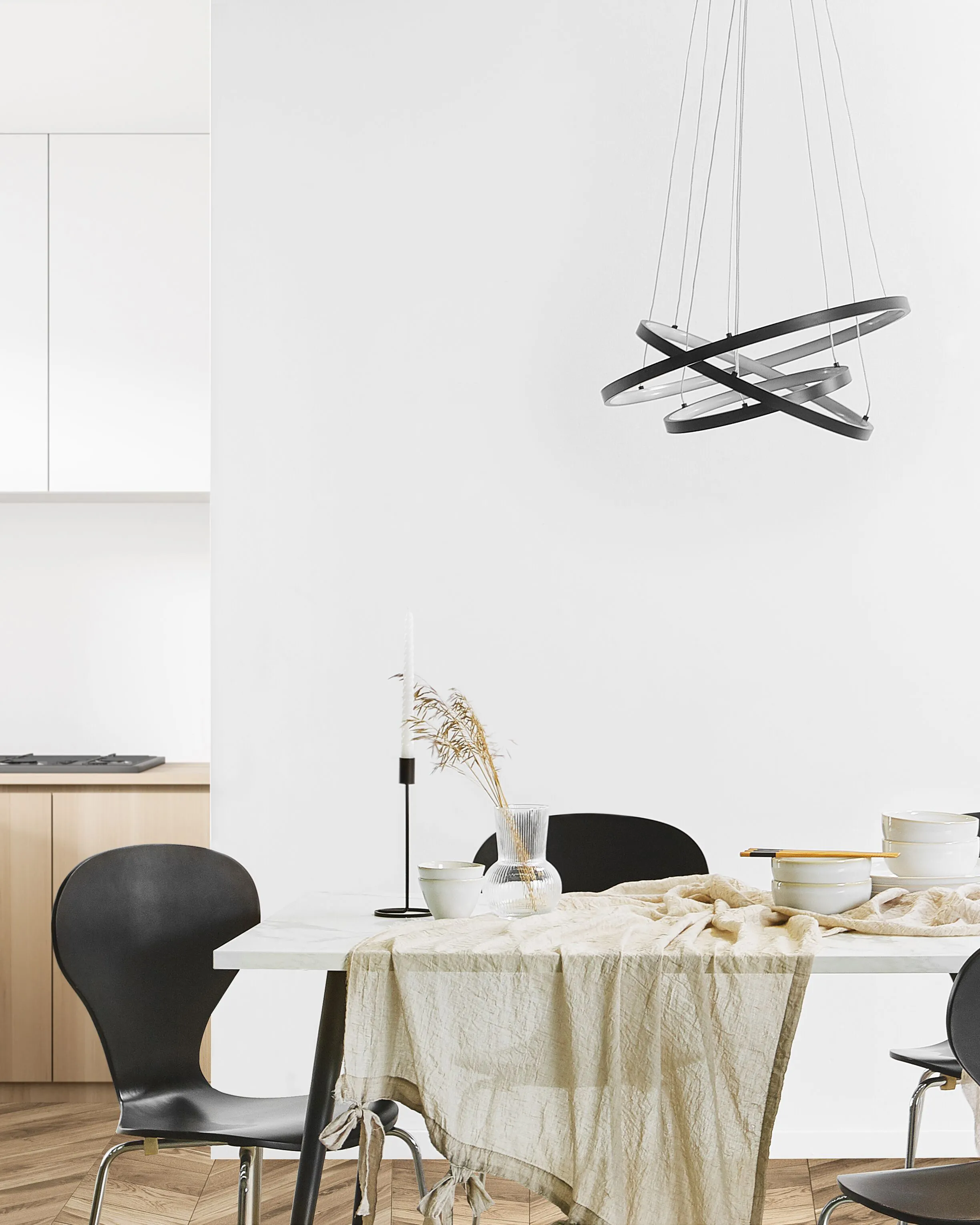LED hanglamp ATREK Metaal Zwart