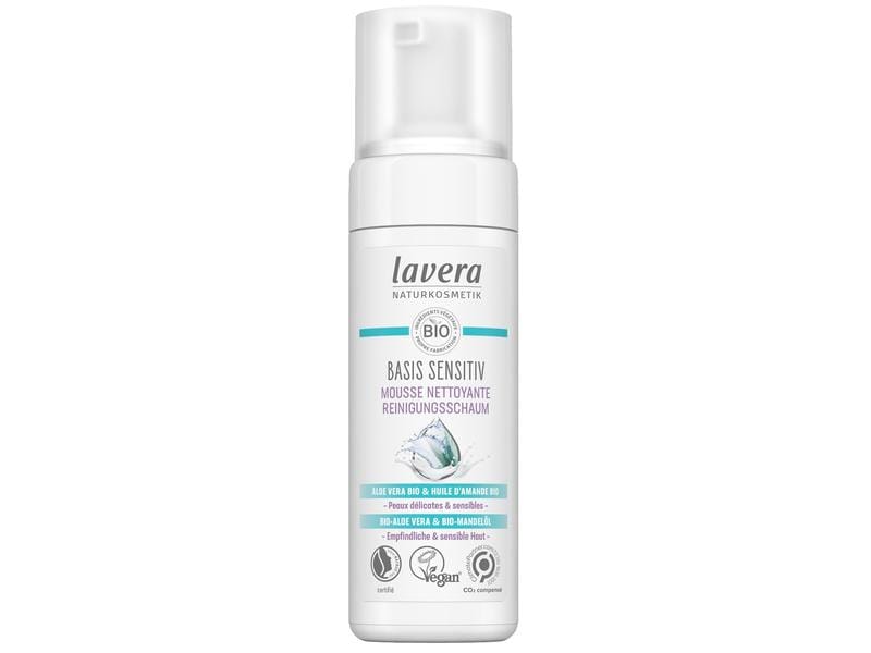 Lavera Reinigungsschaum Basis Sensitiv 150 ml1 Stück Natürlicher Reinigungsschaum für empfindliche Haut