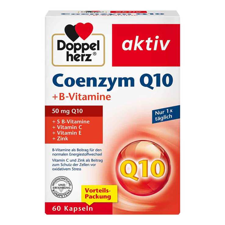 Doppelherz Coenzym Q10+B-Vitamine Kapseln, 60 St