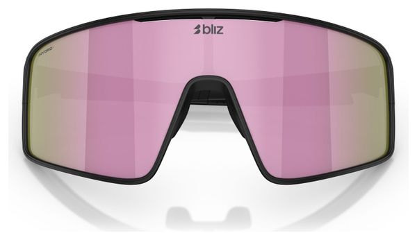 Lunettes Bliz P001S Noir Mat - Ecran Marron/Rose