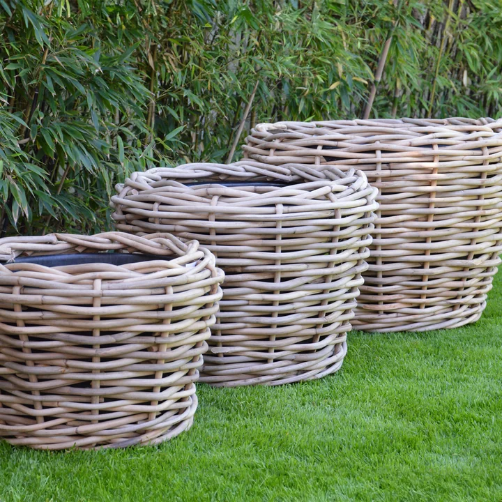 Jan Kurtz - Palau Korb, Ø 83 cm, H 61 cm, Rattan natur