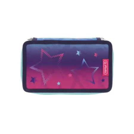 Herlitz Doppel Etui Pink Stars, 23-teilig