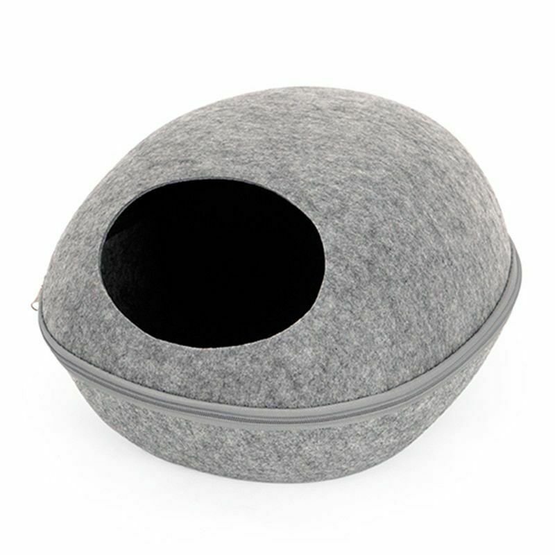 HooPet Katzenbett mit Kissen, Grau