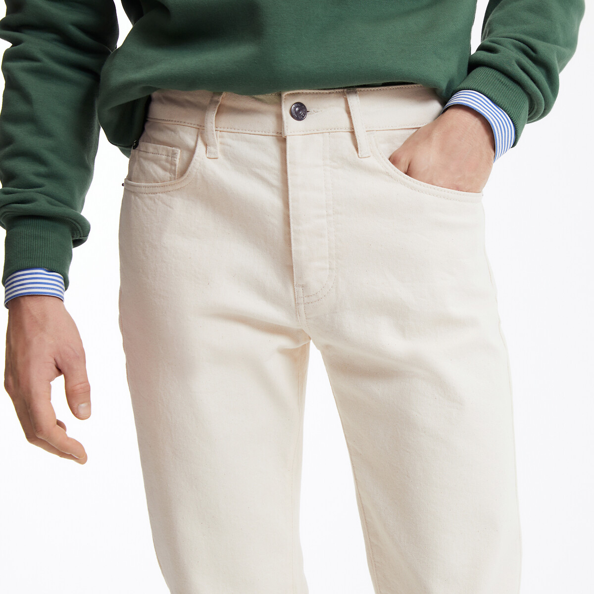 COLEÇÕES LA REDOUTE<br>Jeans normais, sem tingimento