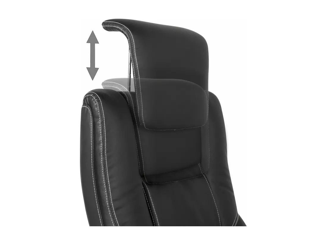 Chaise de Bureau Simili Cuir Fauteuil Ergonomique Siège Pivotante 120 kg