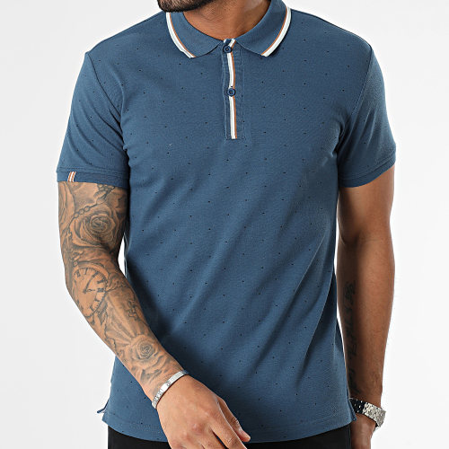 Polo Manches Courtes Bleu Marine