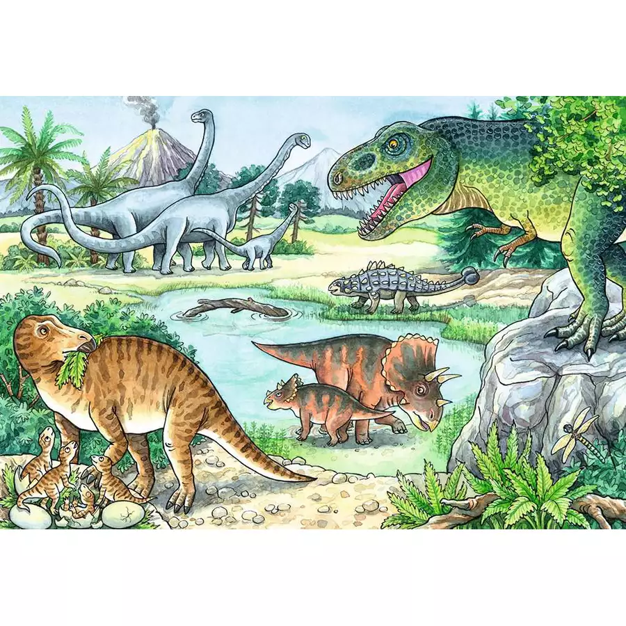 Ravensburger Puzzle WWW: Saurier und ihre Lebensräume