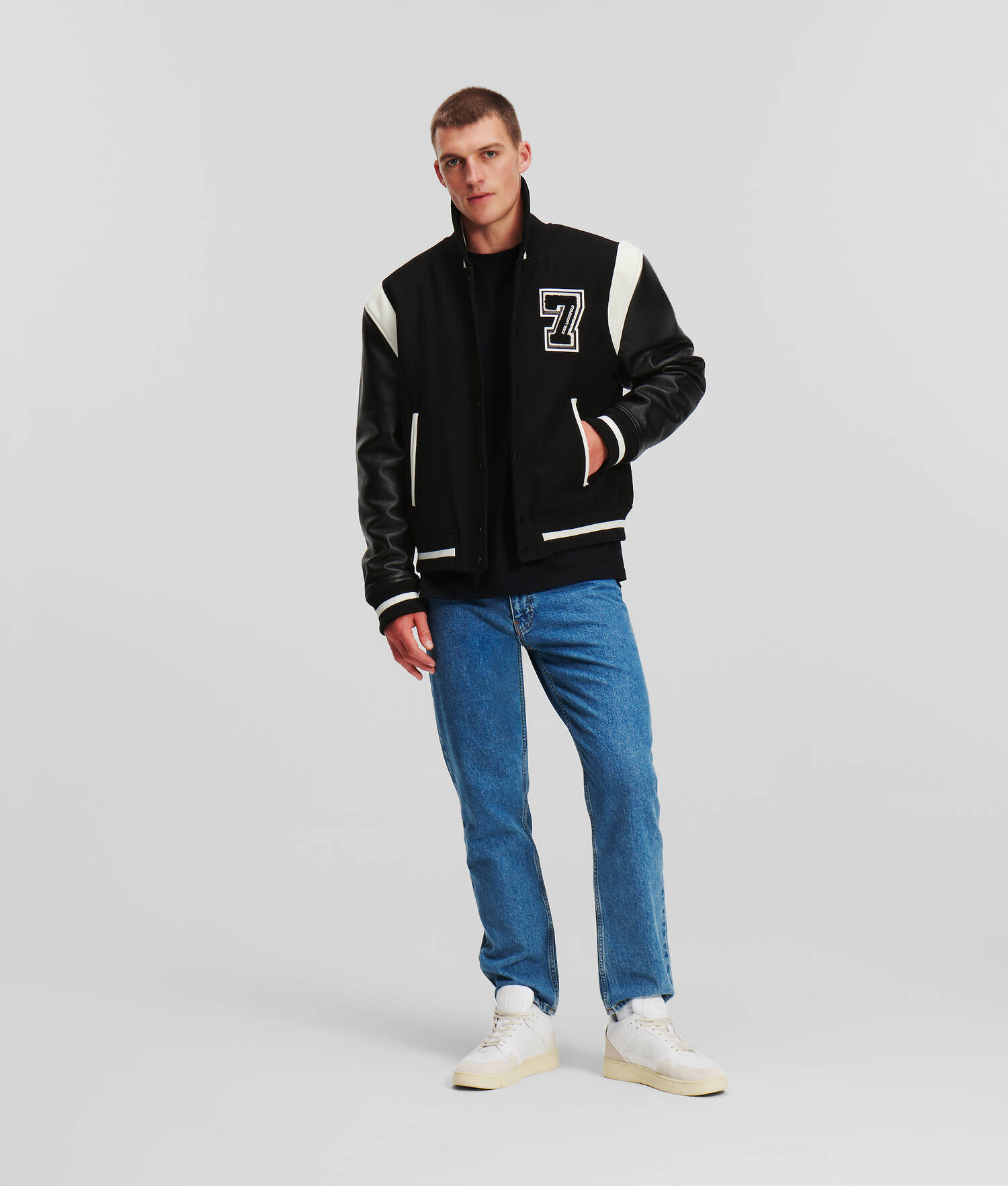 BLOUSON AVIATEUR ESPRIT UNIVERSITAIRE