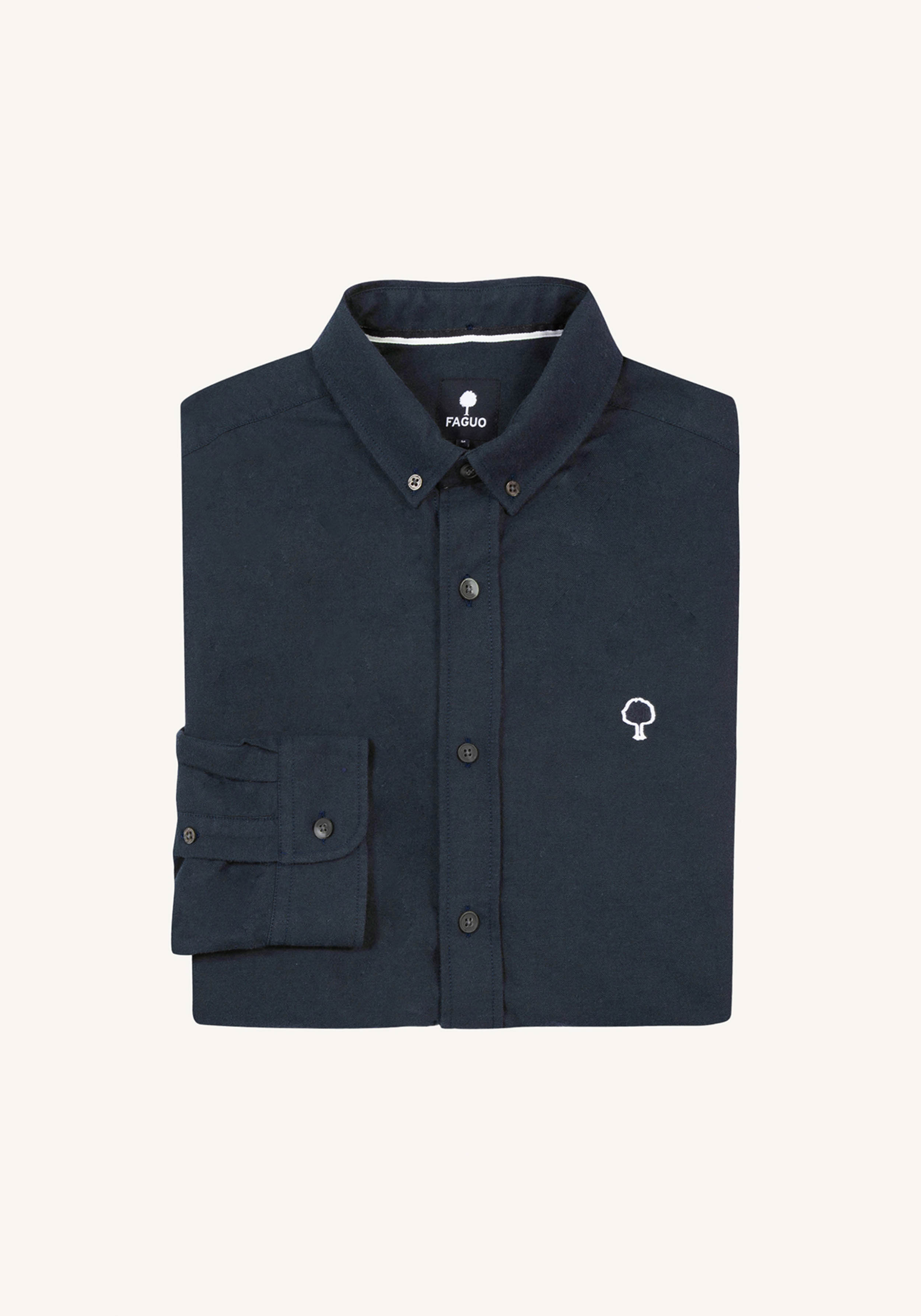 Faguo Hemd Ivoy Shirt Woven Navy