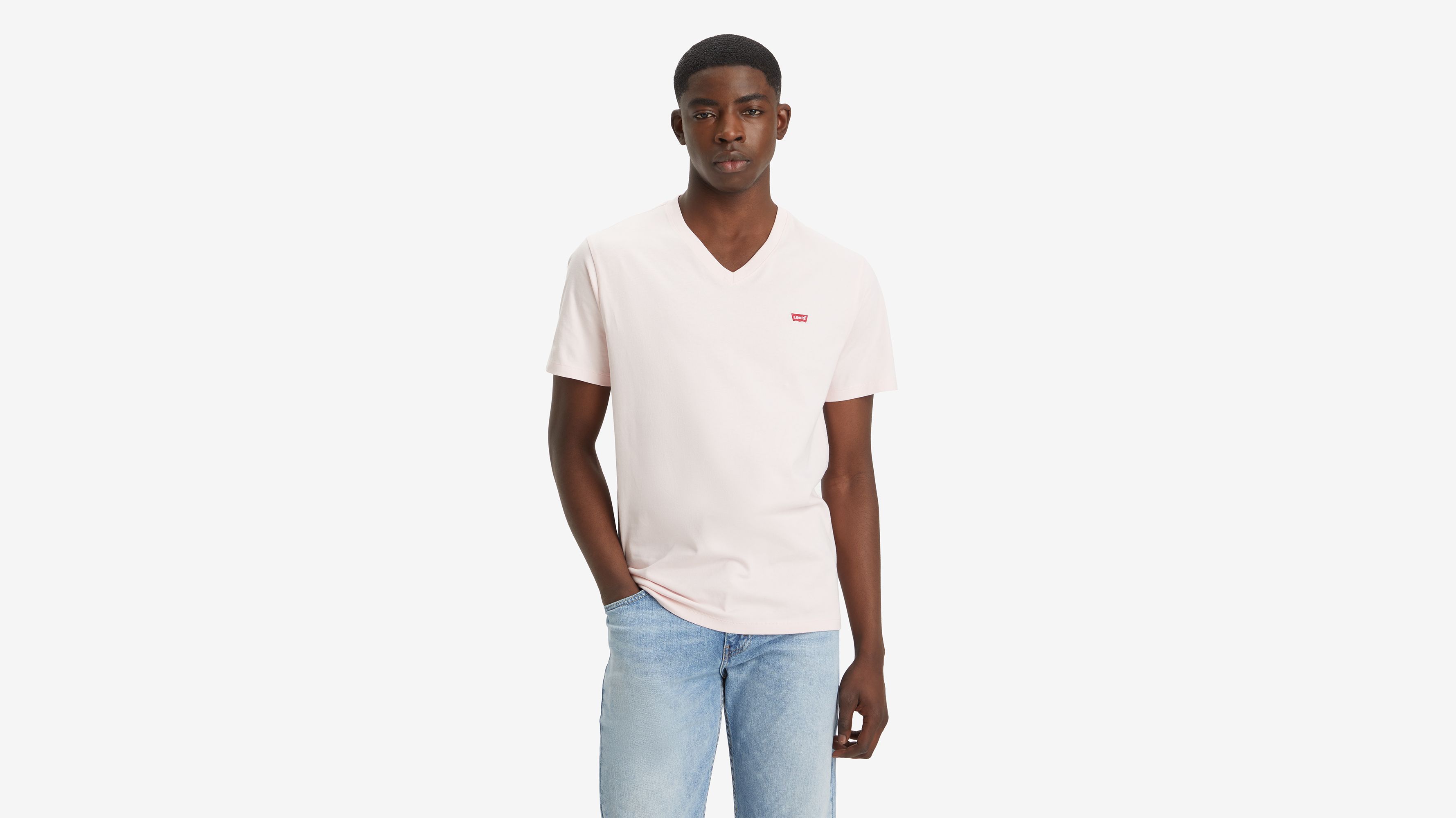 Classic Housemark V-Neck Tee - Potpourri - Pink