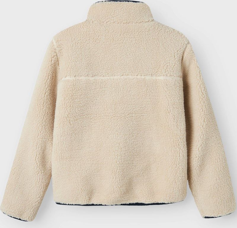 NAME IT - Teddy Jas - Sherpa - Jack - Voor Kinderen - Lange Mouwen - Hoge Opstaande Kraag