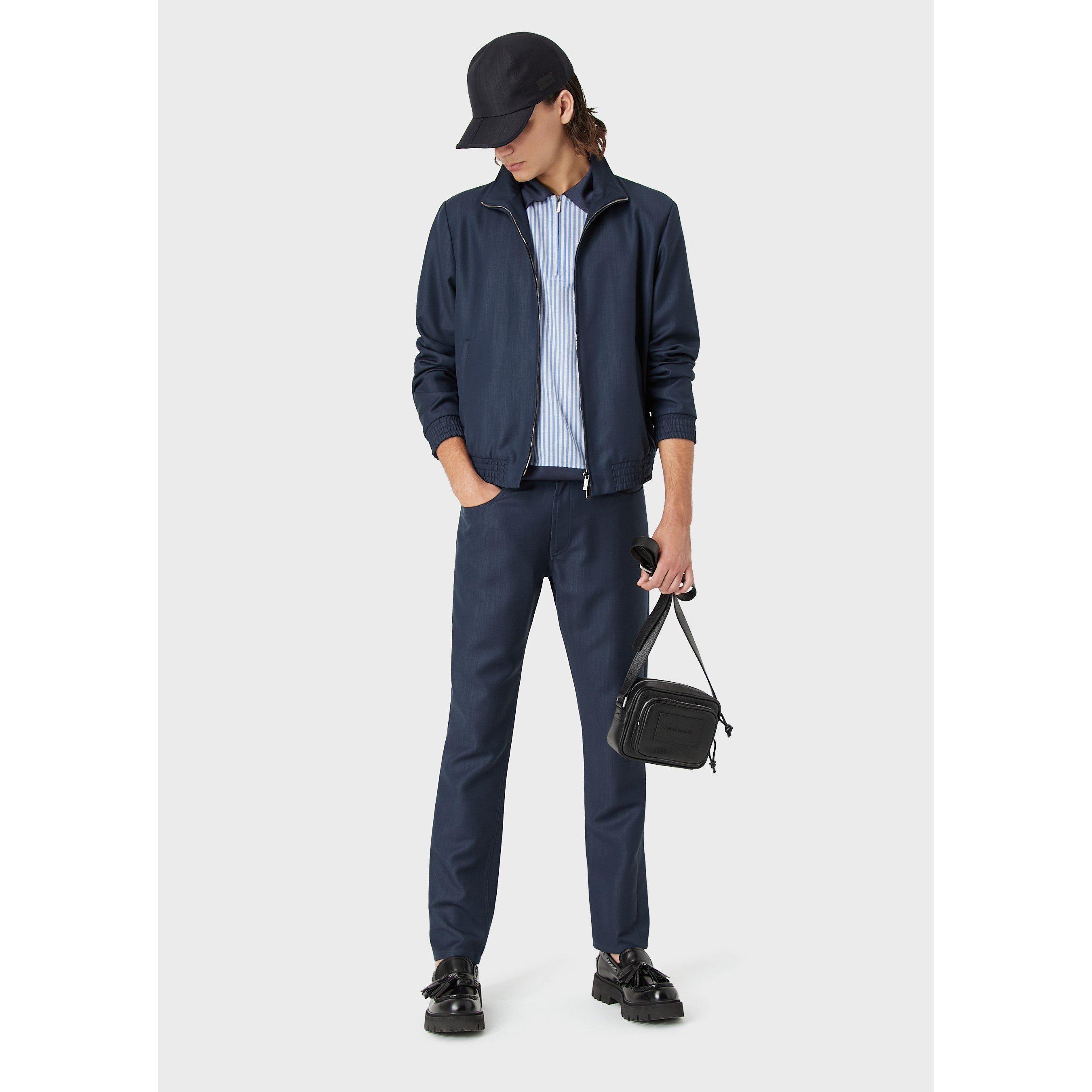 Emporio Armani Straight Leg Trousers