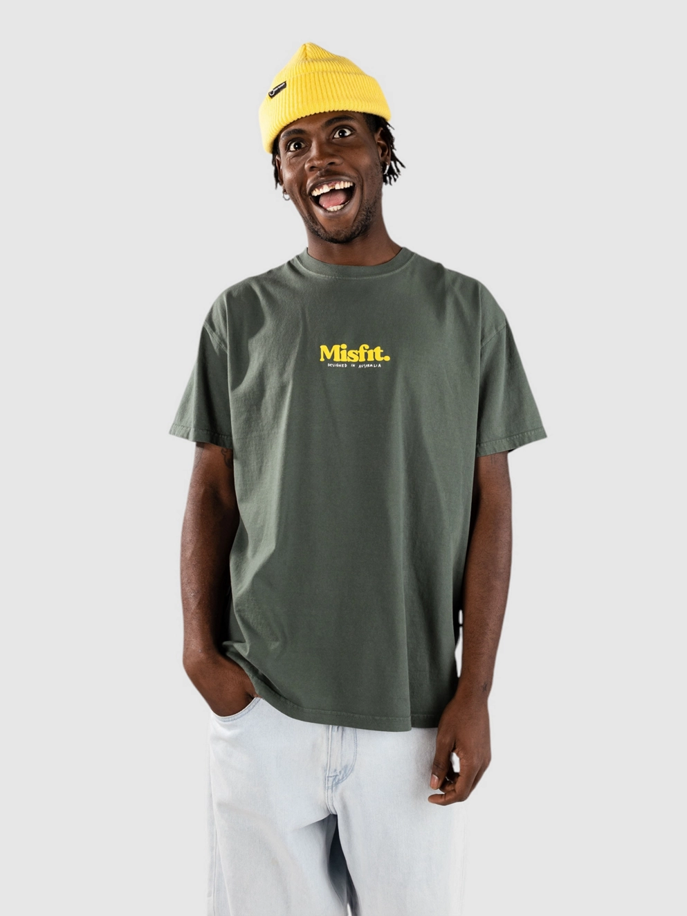 Misfit Shapes Australian Bones T-Shirt pigment green