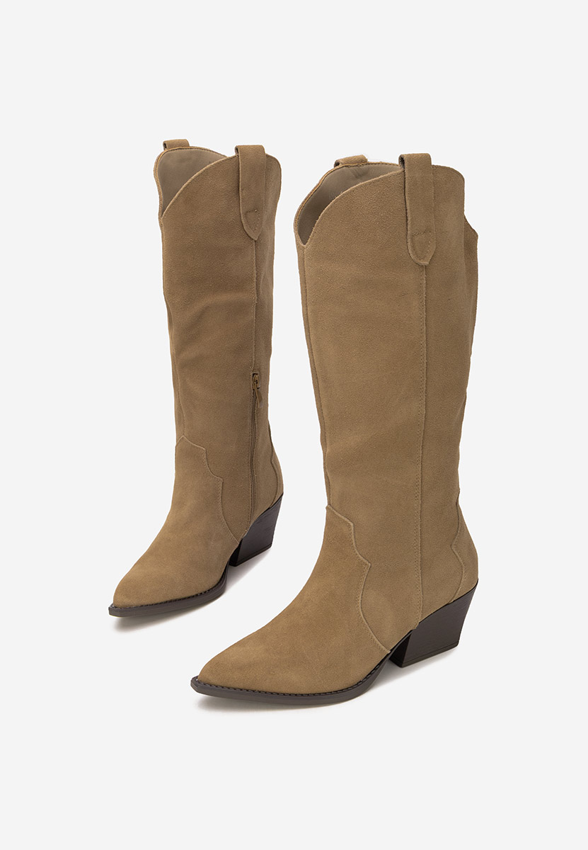 Bottes cowboy femme kaki Hetafe