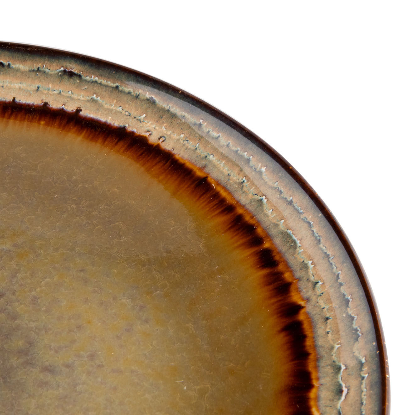 Bazar Bizar 4 Assiettes plates Comporta marron - D.28 cm