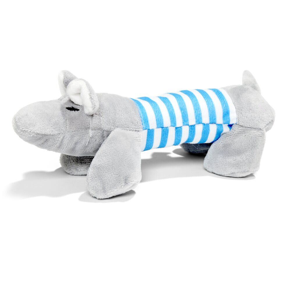 Jouet pour chien couineur à mâcher éléphant gris L22cm