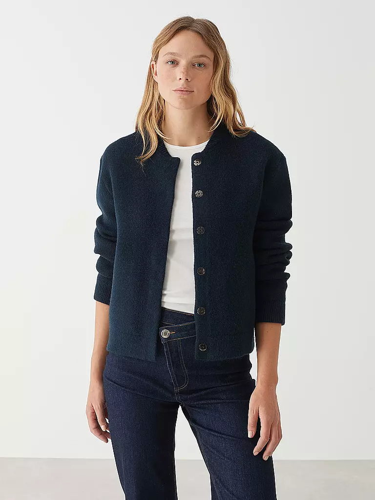 OPUS Strickjacke DOMBA dunkelblau