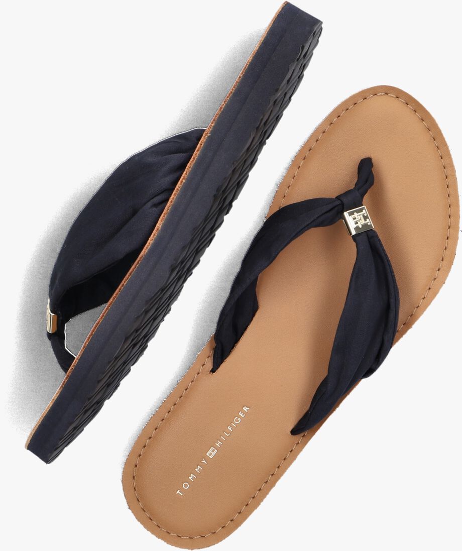 TOMMY HILFIGER blauwe tommy hilfiger teenslippers th elevated beach